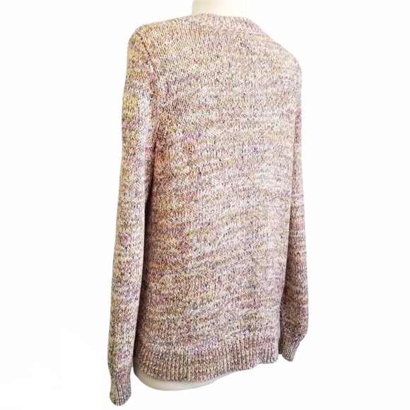 LOFT Rainbow Flecked Crew Neck Sweater Size S - Picture 6 of 9